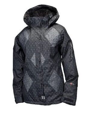 Ride Madison Insulated Snowboard Jacket in a black/charcoal Women’s Small black
